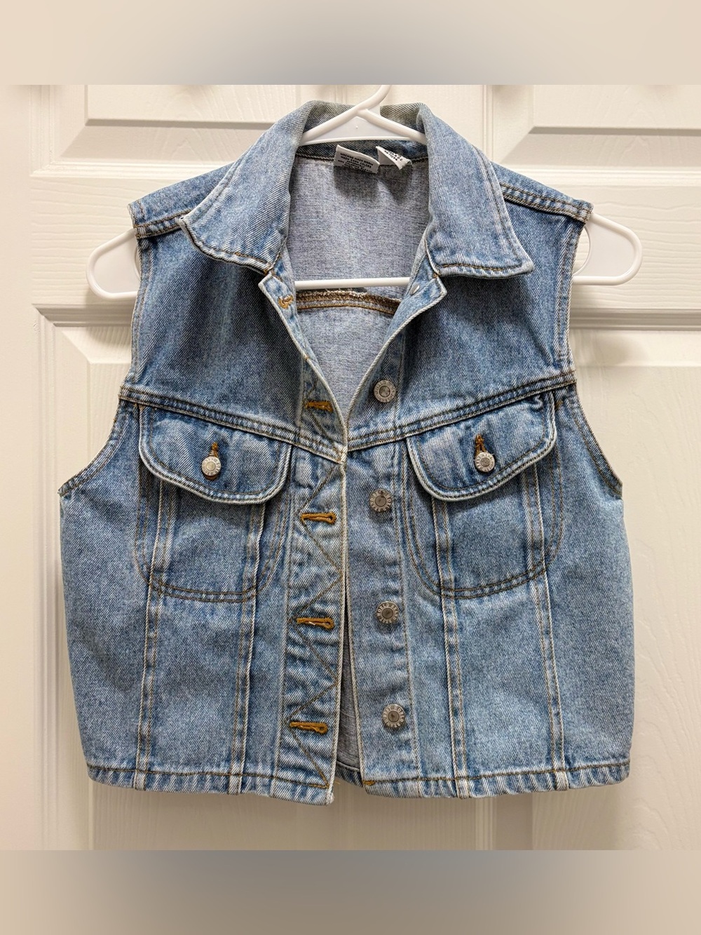 Vintage 90s Best World Brand Denim Vest Small